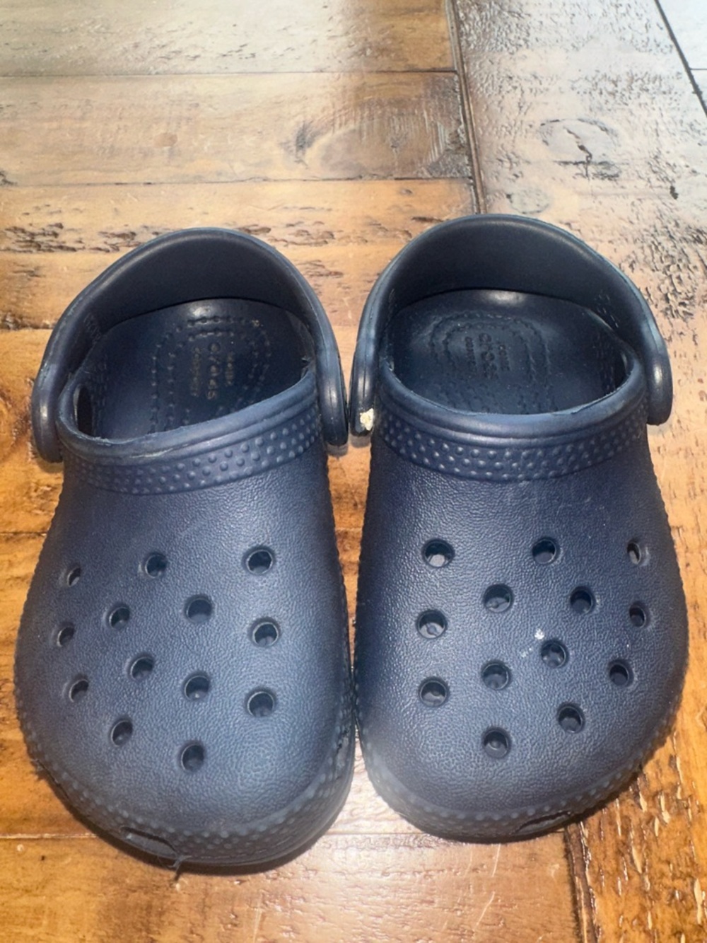 CROCS Kids Navy Blue Classic Clogs